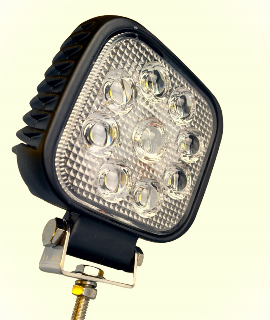 фото №3, Лампа светодиодная рабочая 9 led противотуманная фара прожектор 27w spot epistar pro led 10-30v