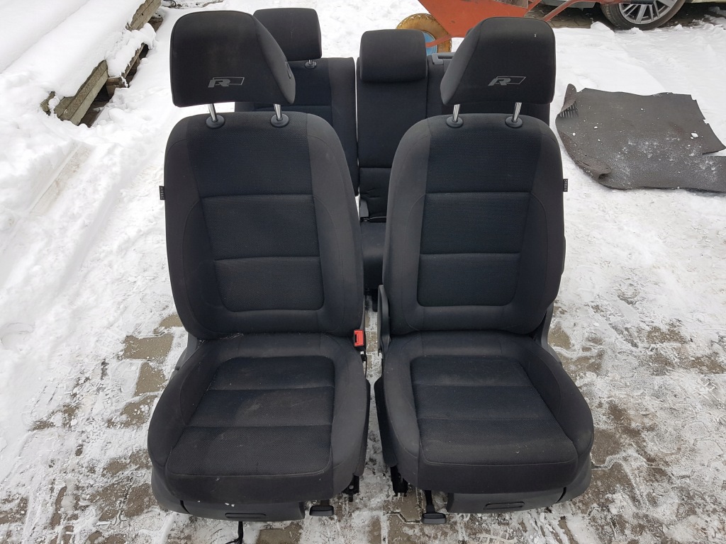 фото №1, Vw tiguan i 5n 06-15r r-line сиденья заднее сиденье комплект