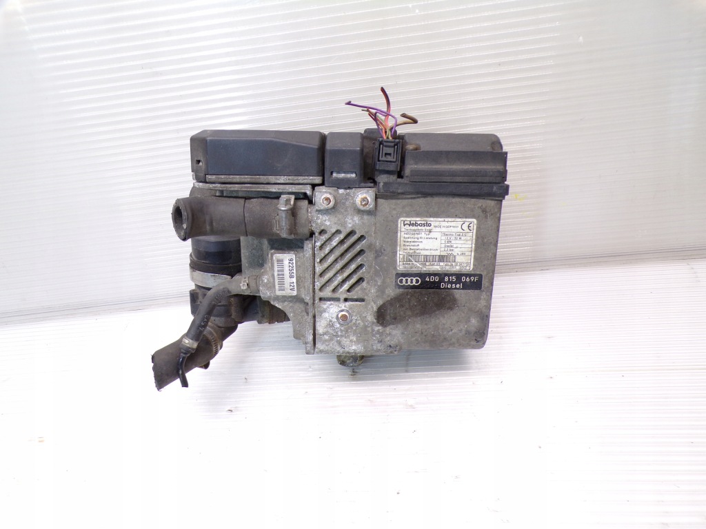 фото №1, Webasto дополнительный обогреватель подогреватель обогреватель стояночный audi a8 d2 4d0815069f