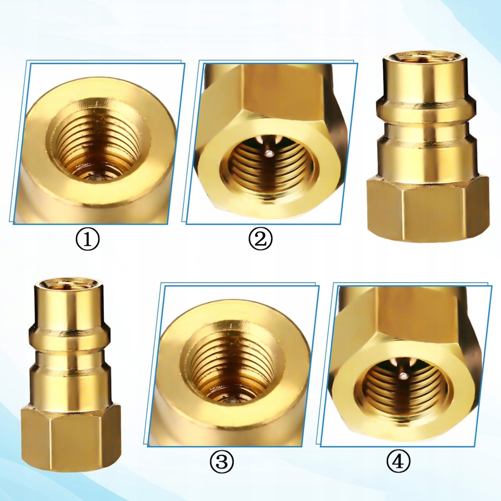 З'єднувач швидкороз'єм кондиціонера r1234yf + адаптер 1/4" sae + адаптер r134a Ціна