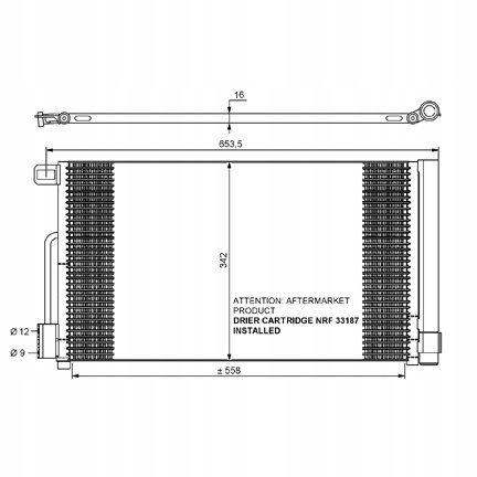 Радиатор кондиционера с осушитель alfa fiat opel с Разборки