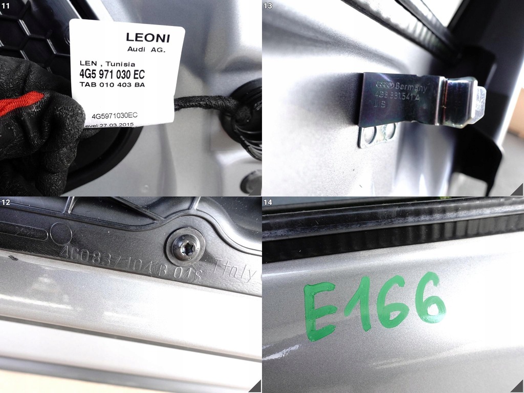 фото №12, Audi a6 s6 rs6 c7 4g0 10-18 lift двері + скло праве перед демонтаж x7p