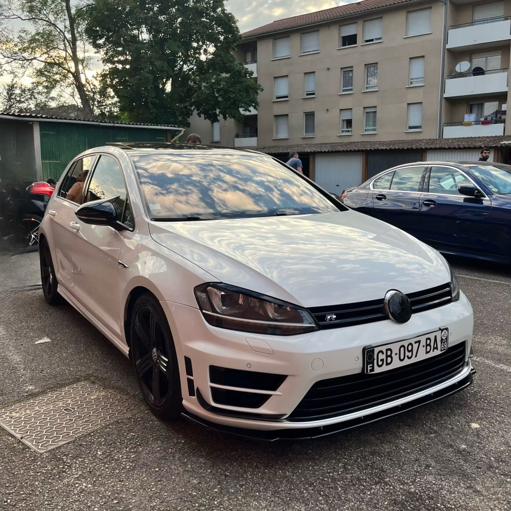 фото №12, Накладка бампера спліттер vw golf 7 vii 7.5 gti gtd r r-line чорний блиск