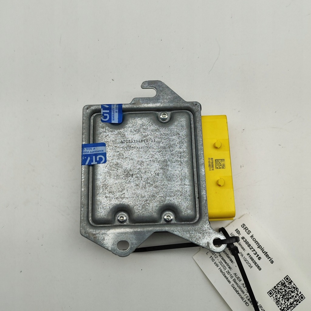 фото №1, Audi a3 s3 8v 2016 блок управления / модуль подушка безопасности