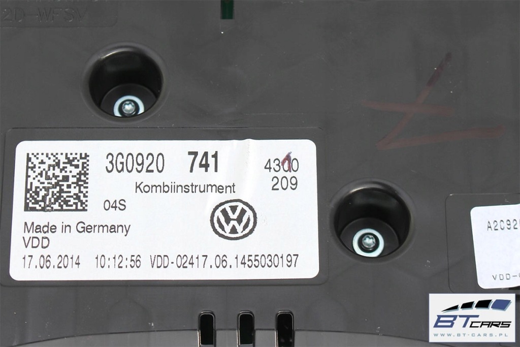 фото №6, Vw passat b8 приборы приборы дизель 3g0 920 741 3g0920741 приборная панель счетчик wyś