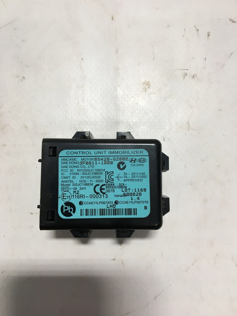 фото №1, Модуль иммобилайзер hyundai ioniq 16-