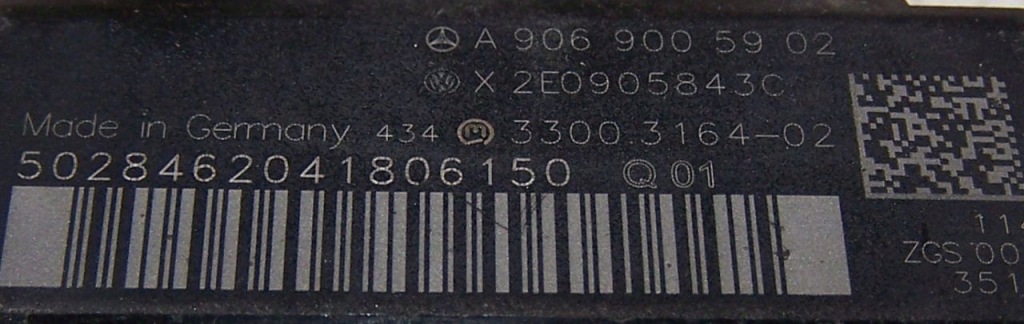 Sprinter crafter замок зажигания a9069005902 x2e0905843 Оригинал