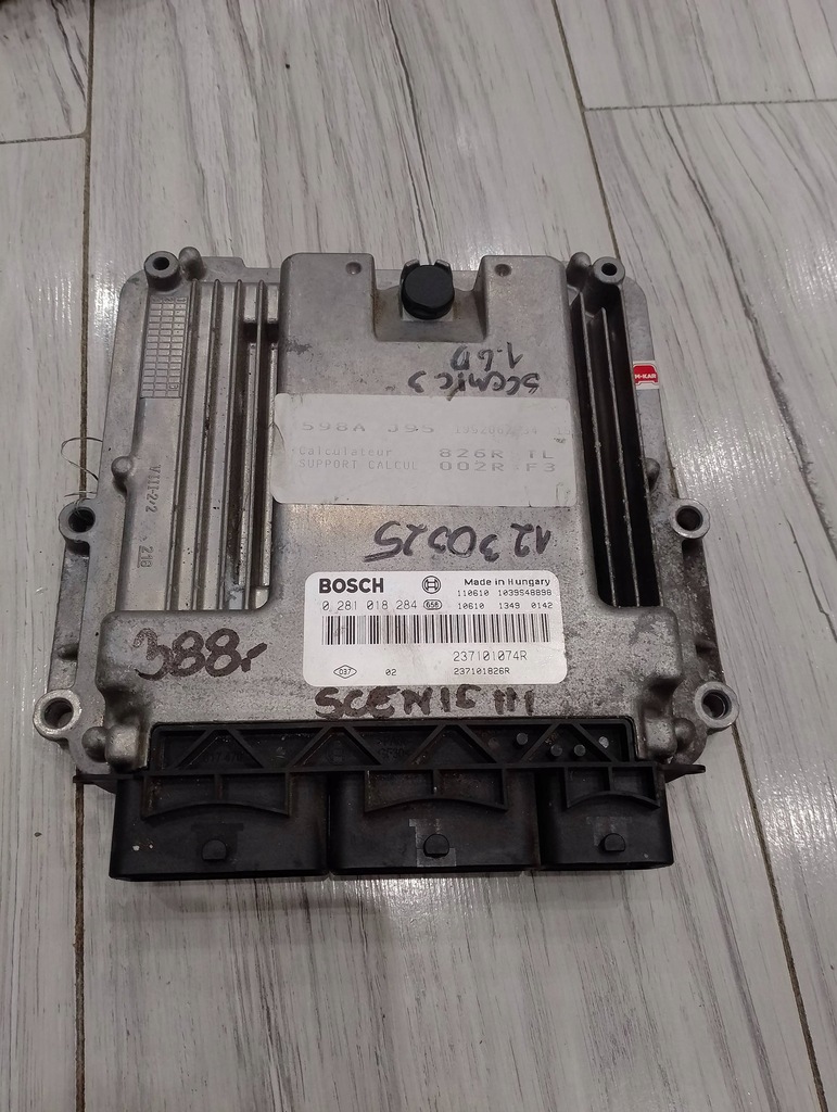 фото №1, Бортовий комп'ютер блок керування двигуна scenic iii renault 237101074r 0281018284