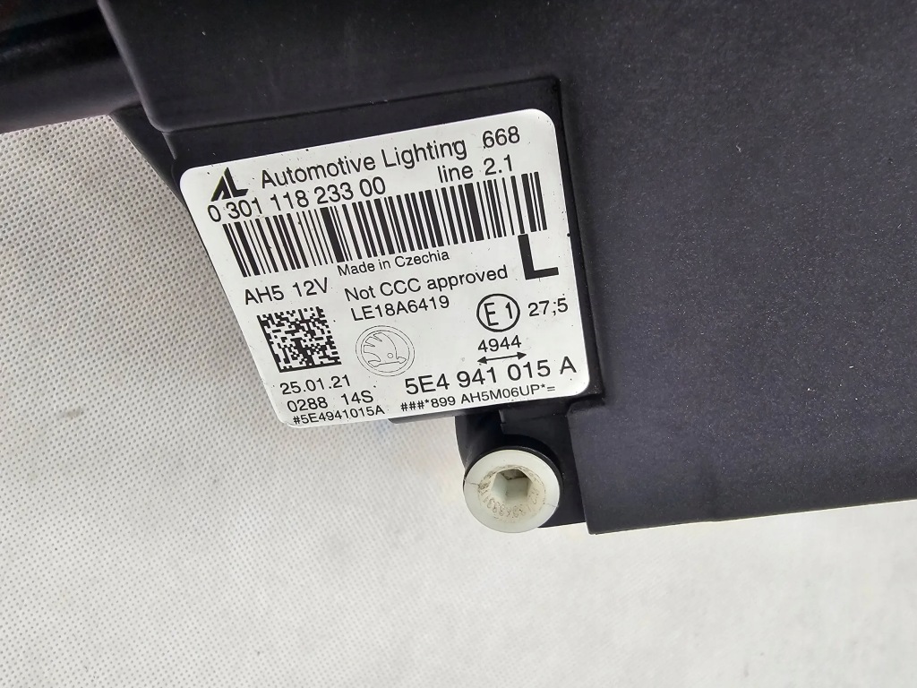 Skoda octavia iv 4 фара перед передняя левая full led демонтаж 5e4941015a Недорого