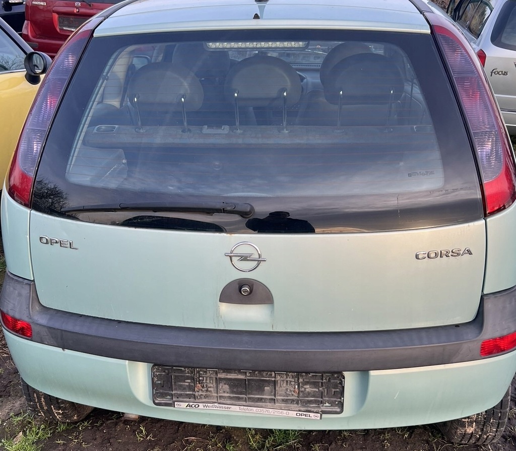 фото №1, Крышка багажника багажника opel corsa c z388 3дверь