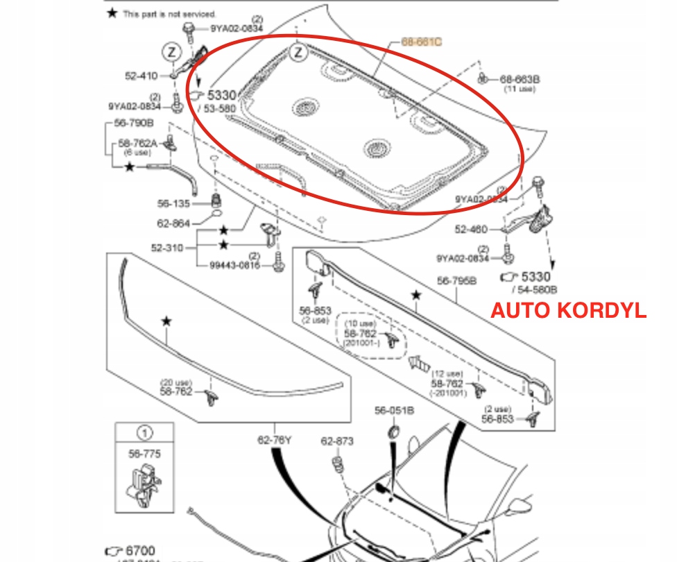 фото №1, Nowe шумоізоляція капот mazda cx-30 2019 - 2020