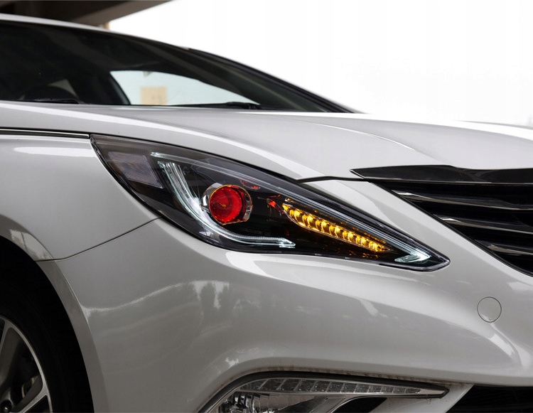 фото №12, Фары автомобильные led монтаж dla hyundai sonata 2011-2014 refit лампы передние