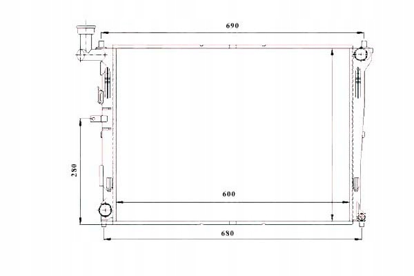 фото №12, 53845 nrf радіатор kia cee'd 1,4/1,6 06