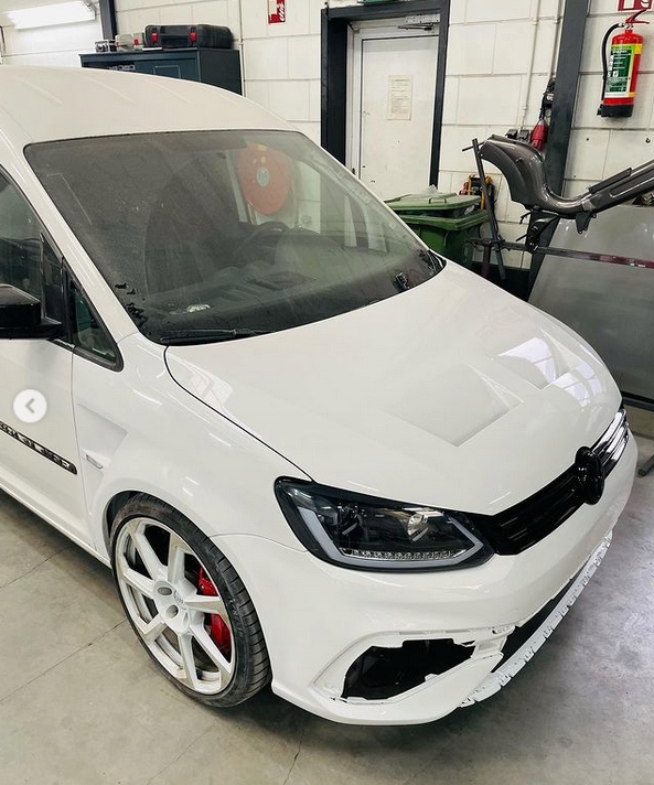 фото №11, Vw caddy iii 2k fl 10-15 лампи фари led black drl чорні лінзи