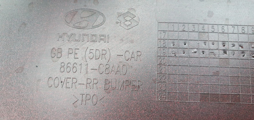 фото №14, Hyundai i20 ii lift 2018- бампер задня orygina d144