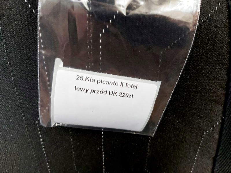фото №7, Kia picanto 2 ii сиденье левый перед передний uk