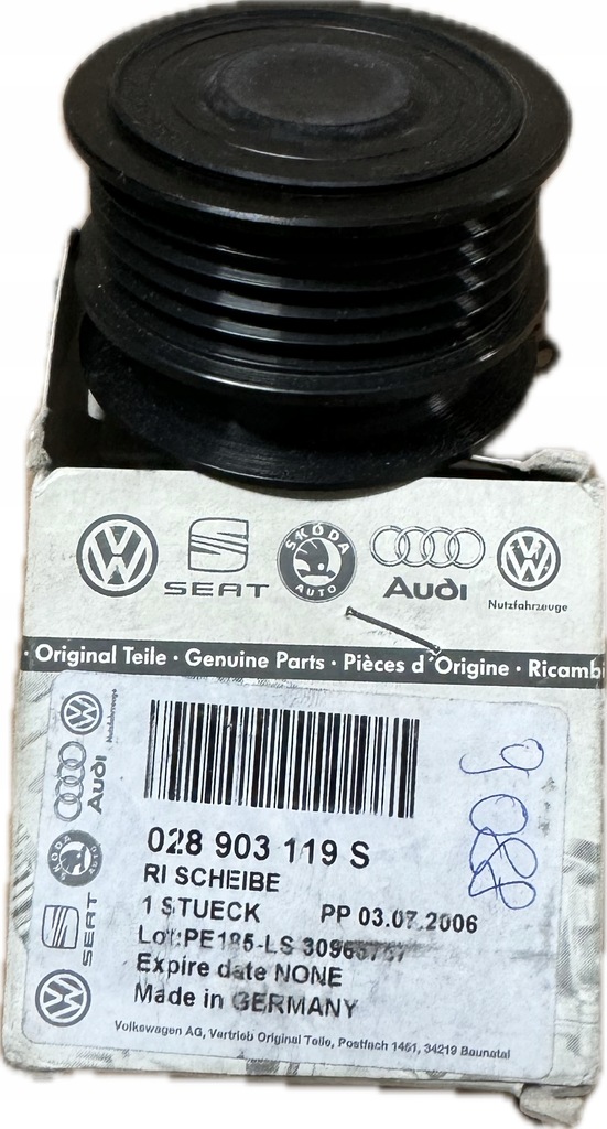 фото №1, Сцепление генератора vw 028903119s