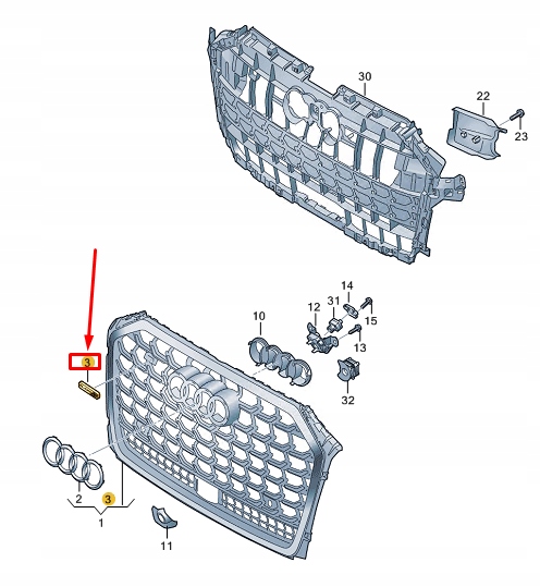фото №7, Audi a8 d5 радиатор решётка inscription 4n0853736bt94