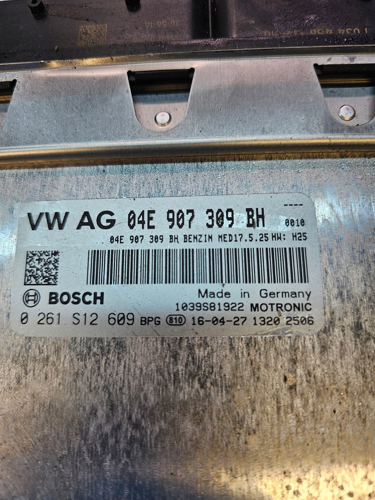 фото №5, Бортовой компьютер блок управления двигателя audi a3 8v vw 1.4 tfsi 04e907309bh