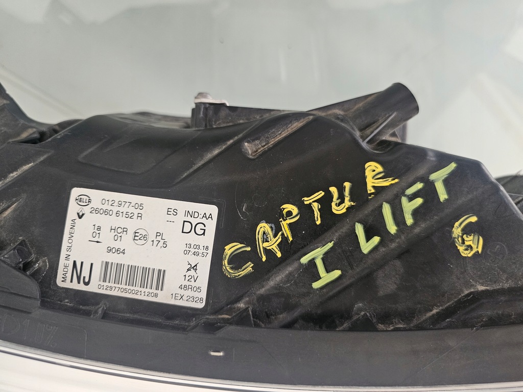 фото №9, Лампа передняя левая renault captur i lift full led 260606152r