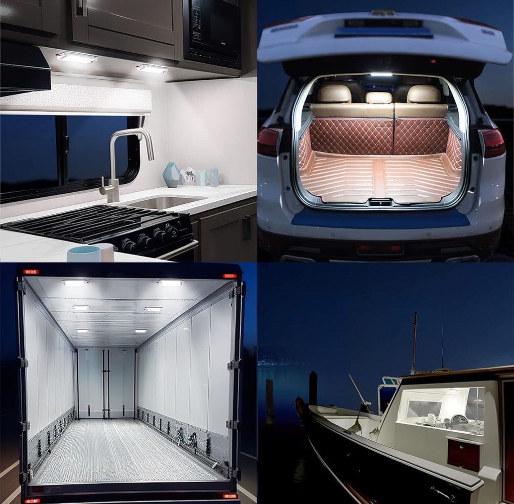 фото №9, 48led освітлення салону автомобіля ліхтарі led багажник салон освітлення