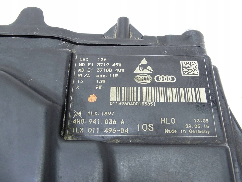 фото №10, Фара лампа правий перед matrix led audi a8 s8 d4 4h lift 4h0941036a