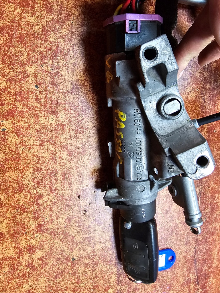 фото №11, Набор иммобилайзер стартовый бортовой компьютер приборы vw passat b5 01' 2.5tdi 0281010447