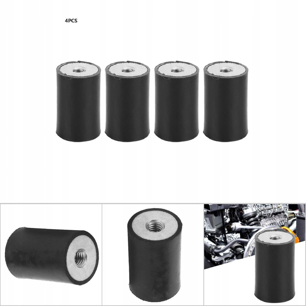 4 szt. nietoksyczny гумовий гасник коливань до монтажу на szpulce dd20 30 m6 Київ