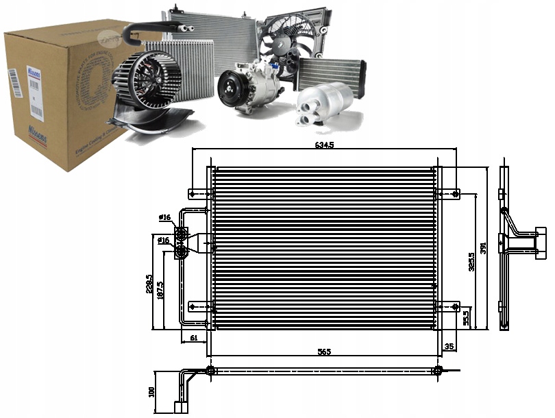 фото №1, Конденсатор кондиціонера renault megane i megane i c
