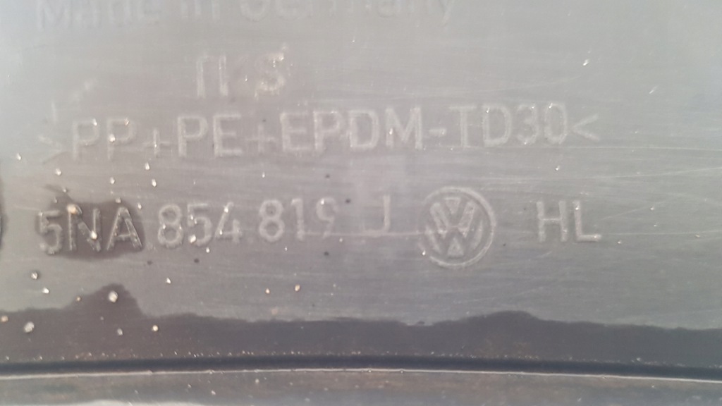 фото №5, Vw tiguan молдинг накладка крыла левый задняя