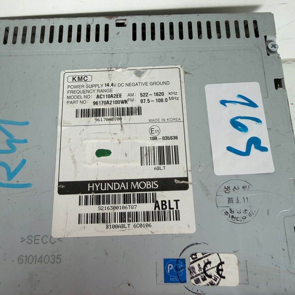 фото №9, Радіо заводський екран програвач cd kia ceed ii 2 оригінальний номер оригінал 96170a2100