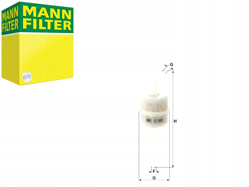 фото №1, Mann-filter c 52/1 фильтр, вентиляция бака топлива