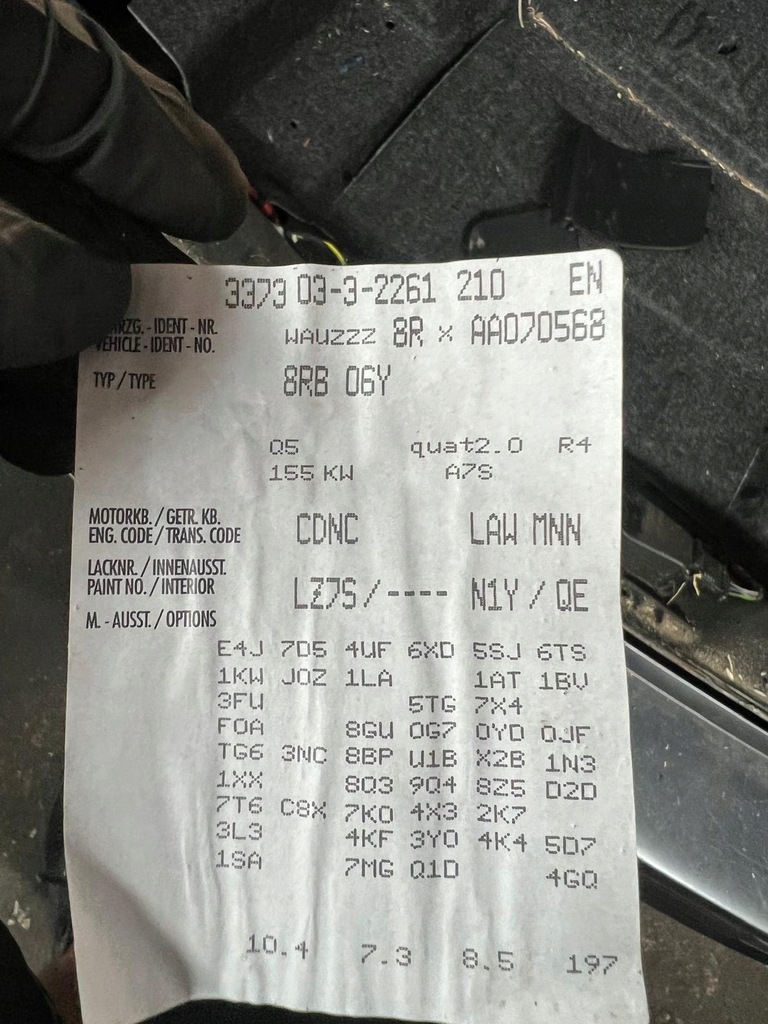 фото №16, Кузов крыло крыша поддон четверть задняя audi q5 sq5 8r transport