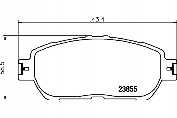 фото №1, Hella pagid тормозные колодки тормозные lexus es 3.3 mcv31_
