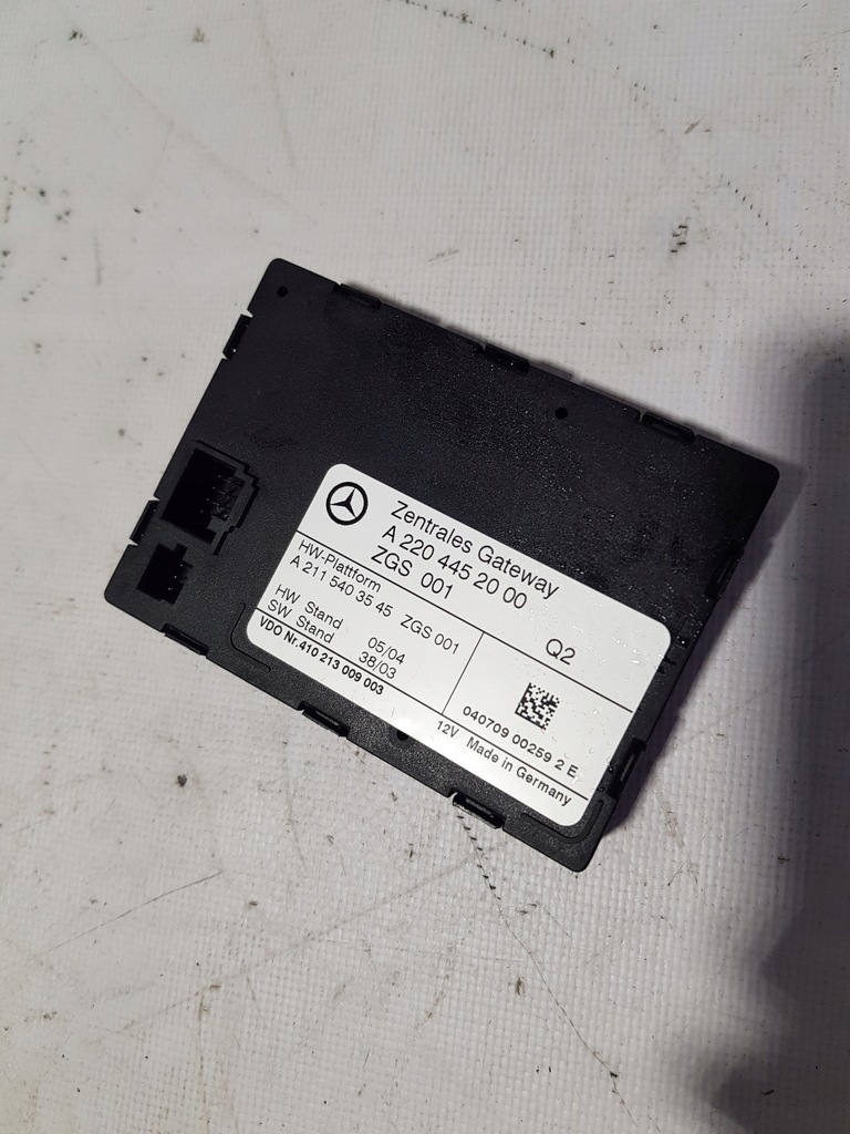 фото №1, Модуль шлюз a2204452000 mercedes sl r230 w220