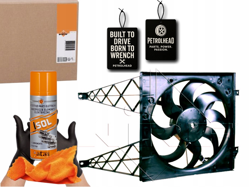 фото №1, Вентилятор радіатора skoda a2 fabia roomster з obu #petrolhead pro+ kit4