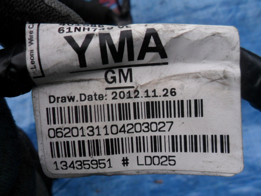 фото №7, Opel-części | zafira c жгут дверь правая перед 13435951