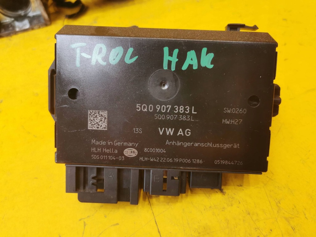 фото №6, Vw t-roc hak буксировочный модуль комплект 5q0907383l, 2ga803880