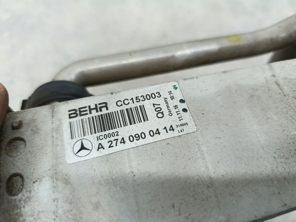 Радиатор интеркулер mercedes w205 a2740900414 cc153003 behr 2.0 16v Недорого