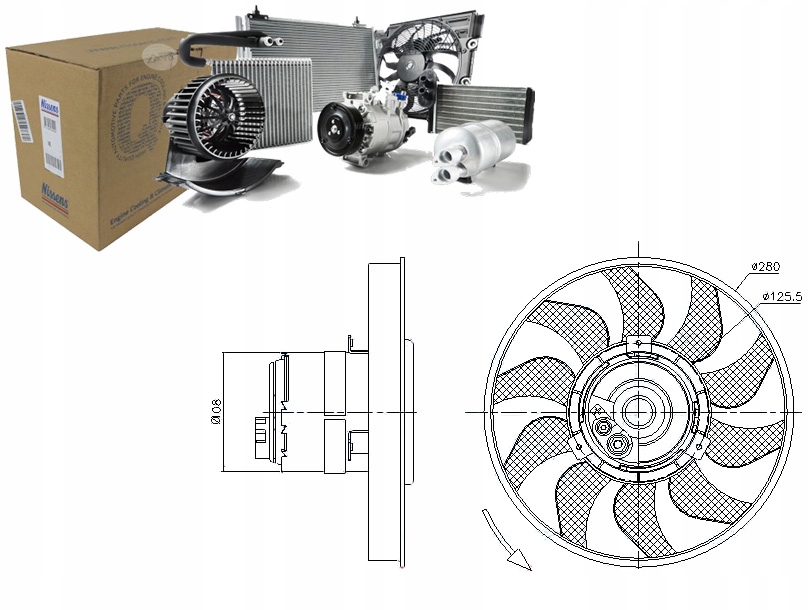 фото №1, Вентилятор радиатора [nissens]