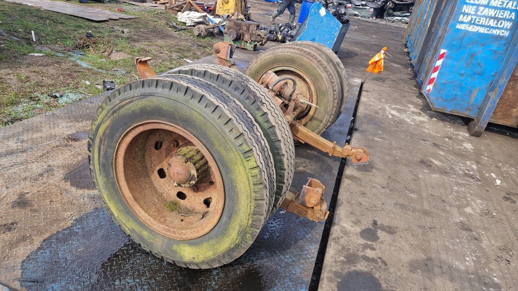 фото №6, Bardzo посилена oś od polskiej причепа niskopodwozie ресори колеса