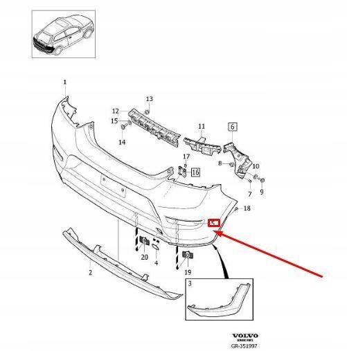 фото №8, Фара задній лівий volvo c30 оригінальний 31283891