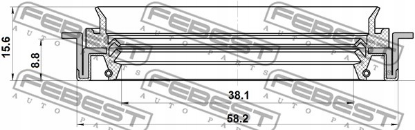фото №12, Ущільнювач вала, różn. chrysler sebring ii 06-10