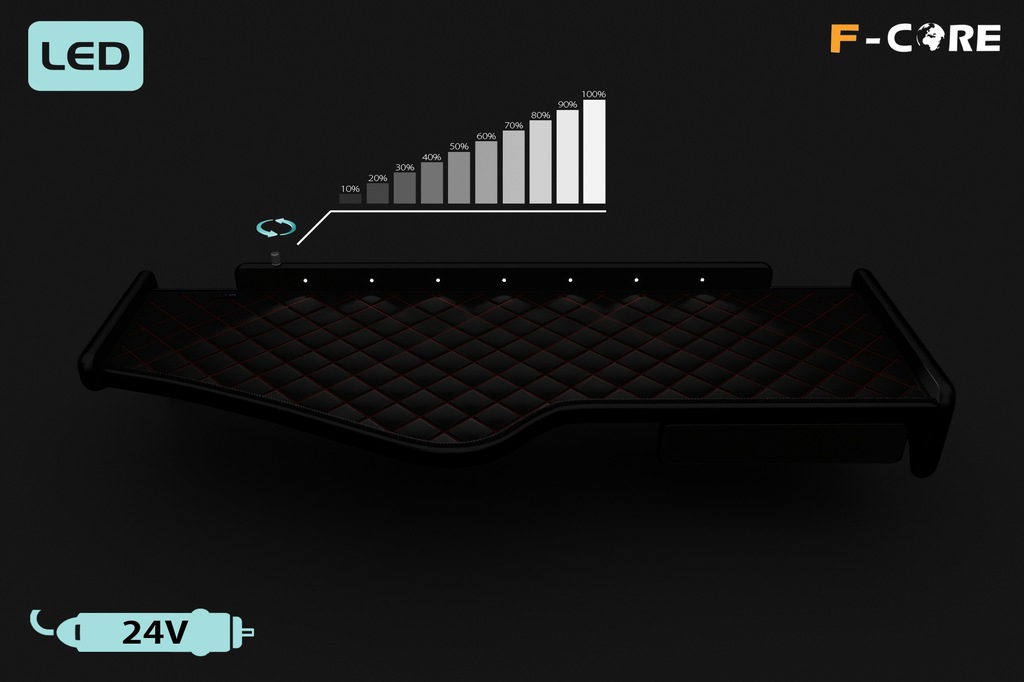 фото №5, Полиця tir scania r 05-10 подвійний еко-шкіра led