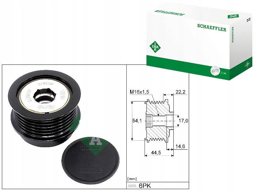 фото №1, Шків генератора ford c-max ii focus iii grand c-max kuga ii