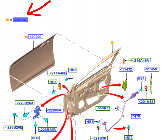 фото №1, Дверь передние левая ford focus mk3 2011-2018
