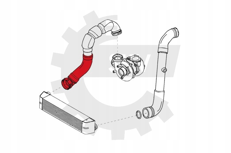 Пабтрубок  интеркулер skv 24skv148 в Украине