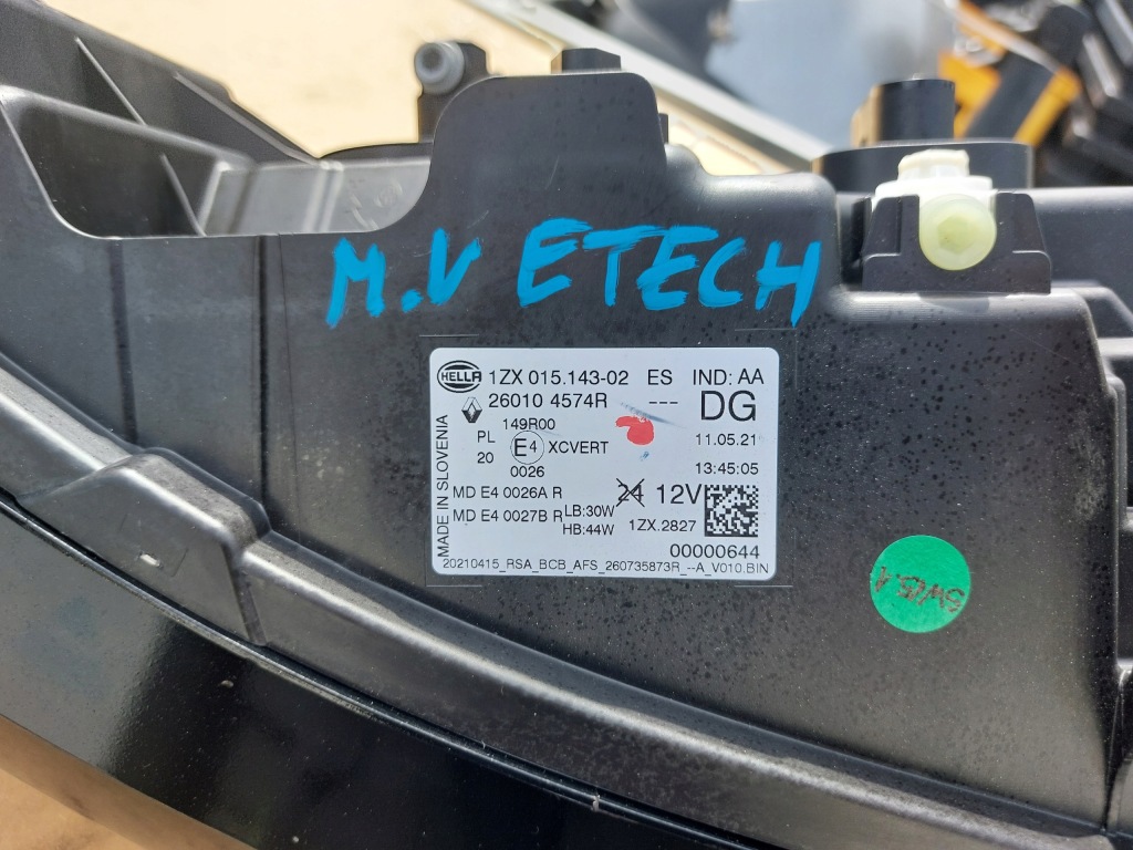 Фара правий перед full led renault megane v e-tech Оригінал