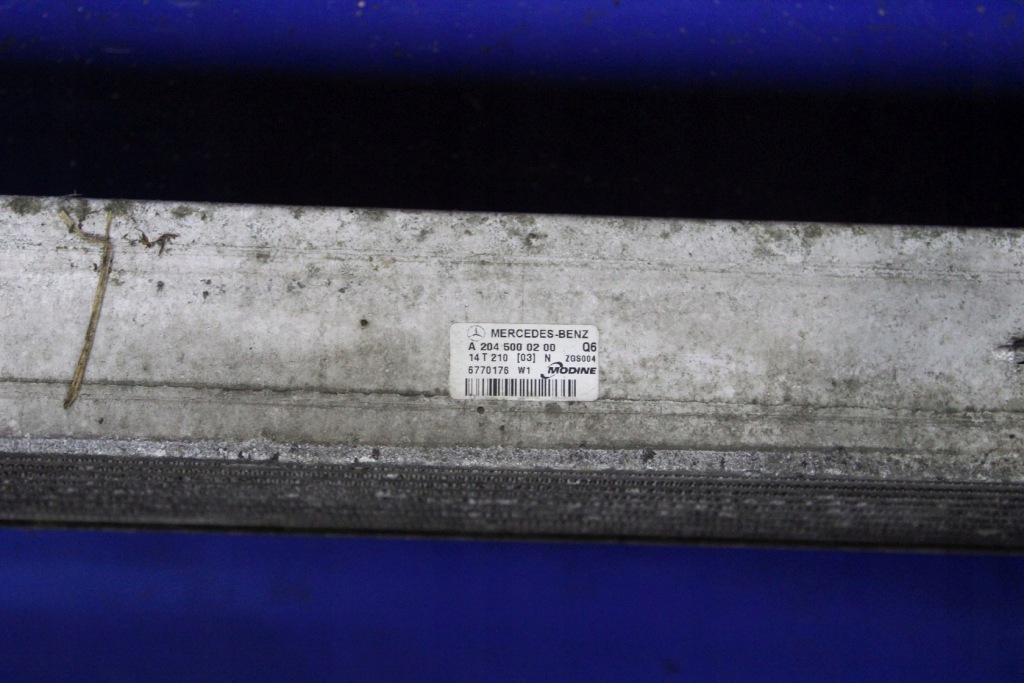 Интеркулер радиатор воздуха mercedes w212 рестайлинг  2.2 cdi w204 a2045000200 Оригинал