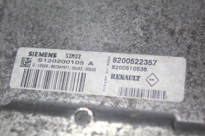 фото №4, Бортовой компьютер двигателя renault clio iii 1.2 16v